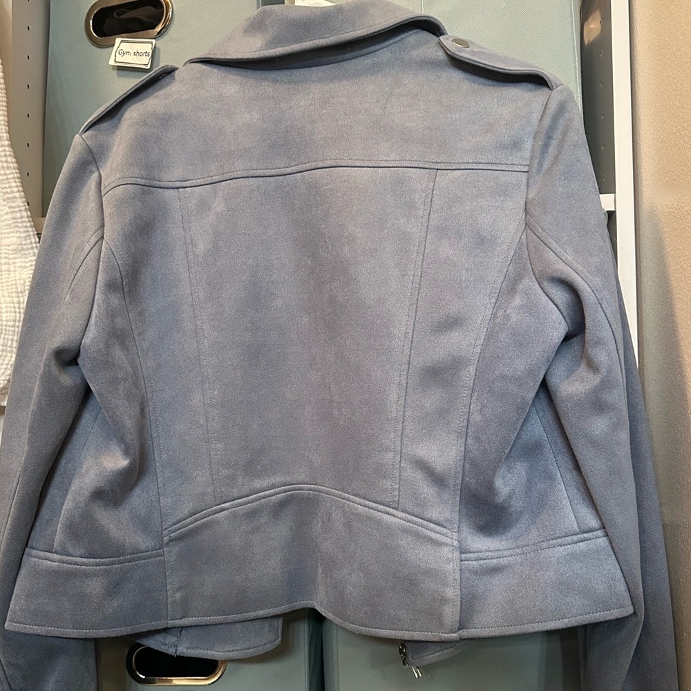 BB Dakota faux suede blue jacket - Picture 3 of 6